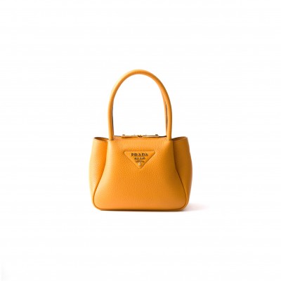 PRADA LEATHER MINI HANDBAG 1BA362 (19.5*18*9cm) 